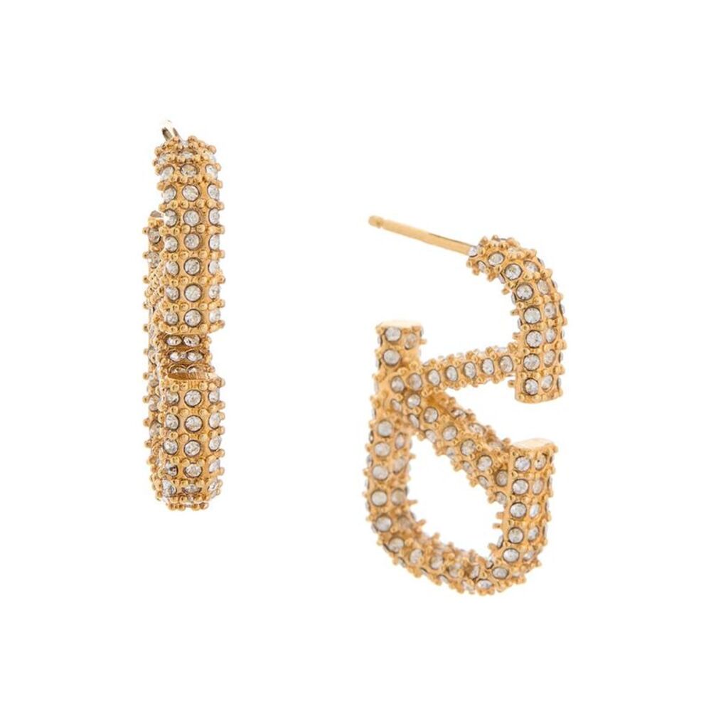 Valentino Vlogo Earrings, Yellow